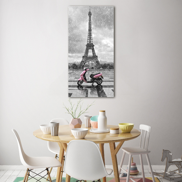 Print on acrylic Eiffel tower scooter