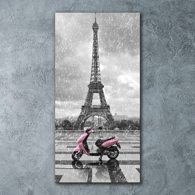 Print on acrylic Eiffel tower scooter