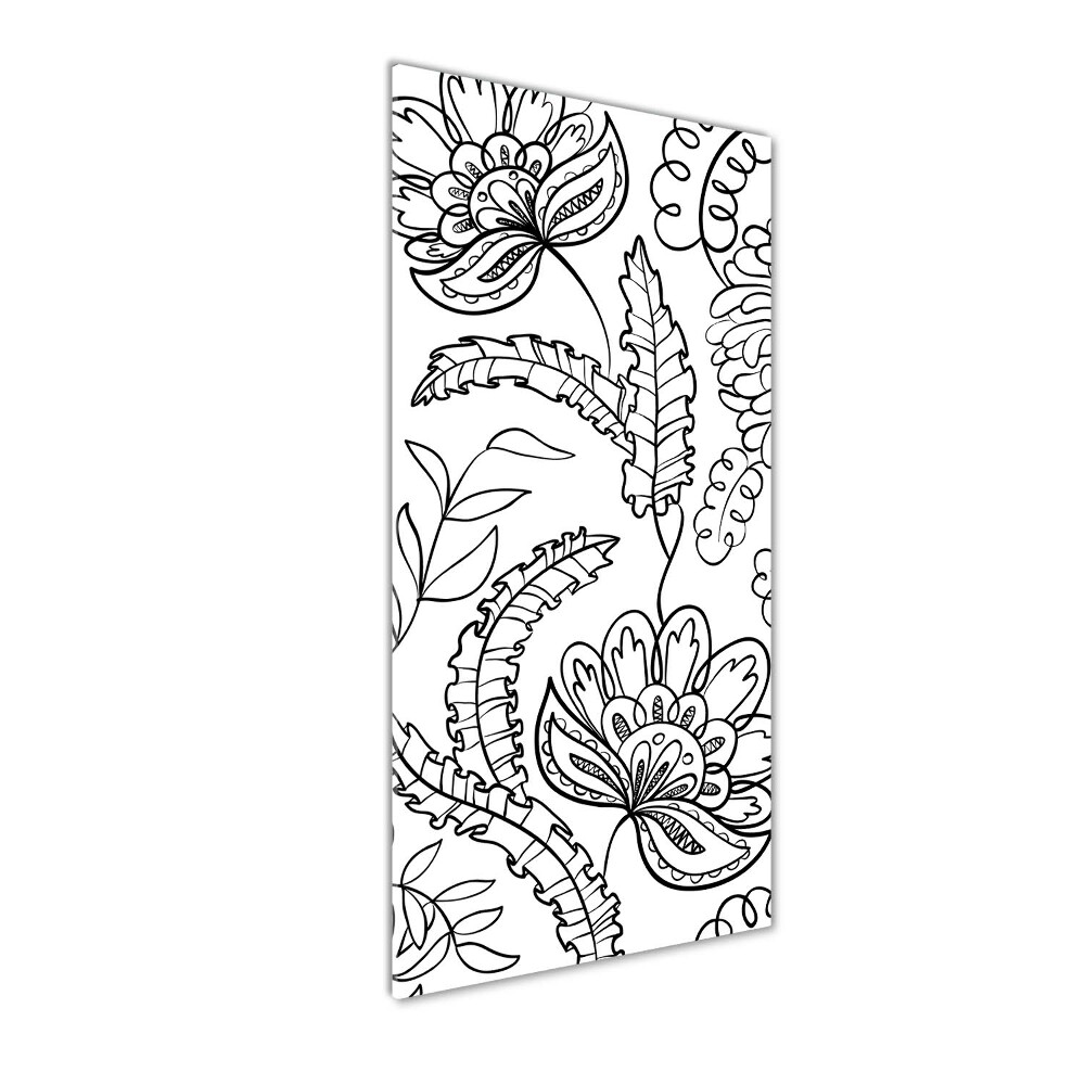 Print on acrylic Zentangle background