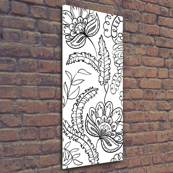 Print on acrylic Zentangle background