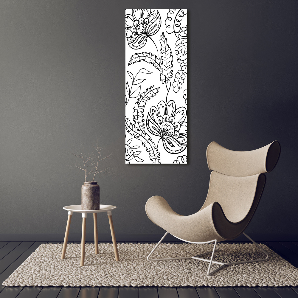 Print on acrylic Zentangle background