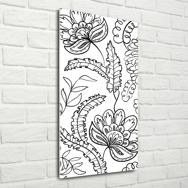 Print on acrylic Zentangle background