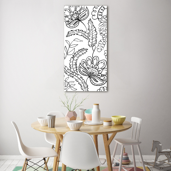 Print on acrylic Zentangle background