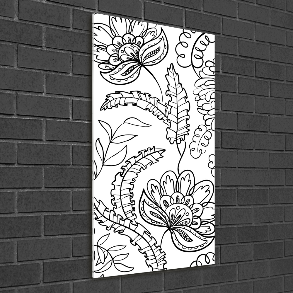 Print on acrylic Zentangle background