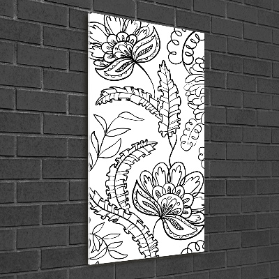 Print on acrylic Zentangle background