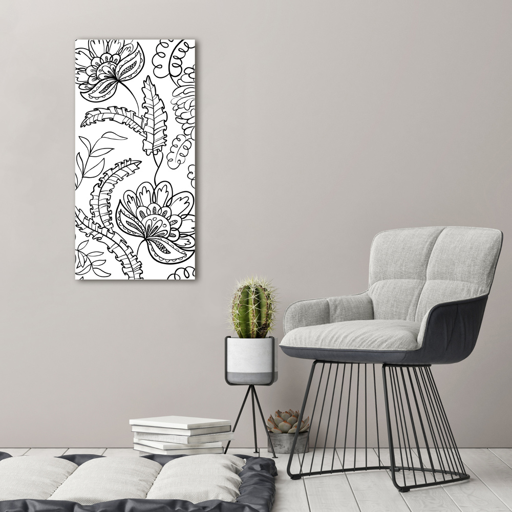 Print on acrylic Zentangle background