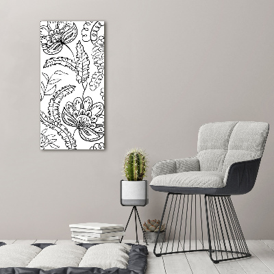 Print on acrylic Zentangle background