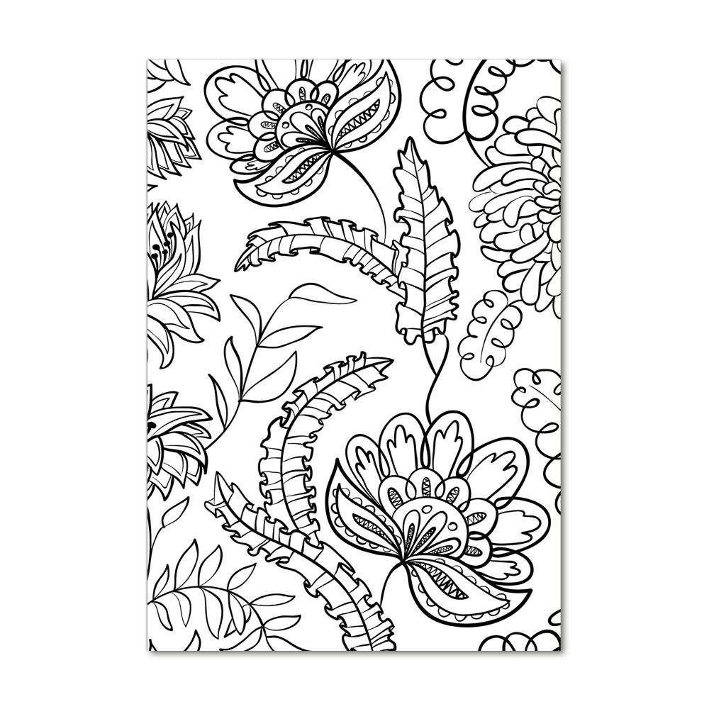 Print on acrylic Zentangle background