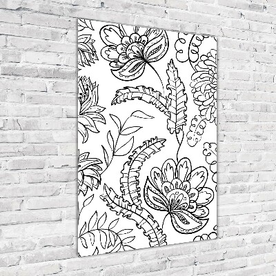 Print on acrylic Zentangle background