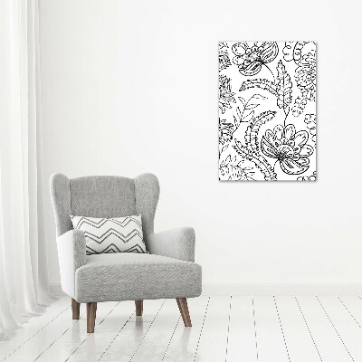 Print on acrylic Zentangle background