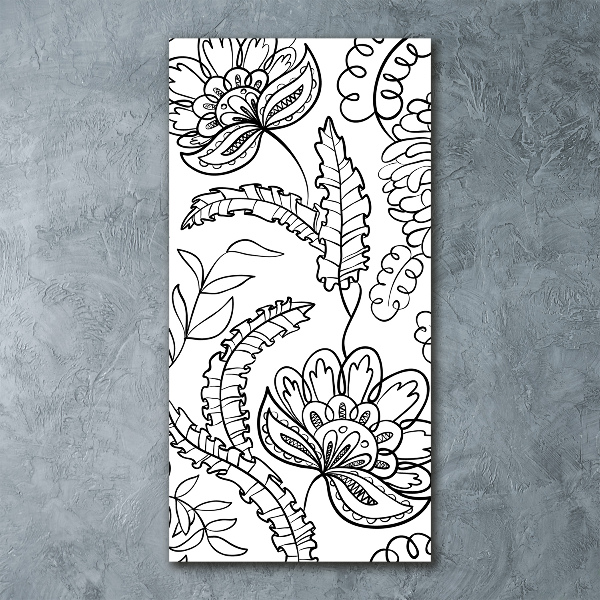 Print on acrylic Zentangle background