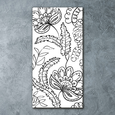 Print on acrylic Zentangle background