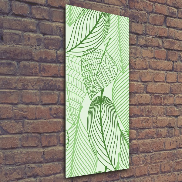 Print on acrylic Green leaves