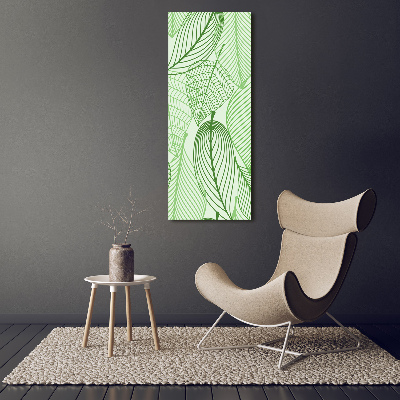 Print on acrylic Green leaves