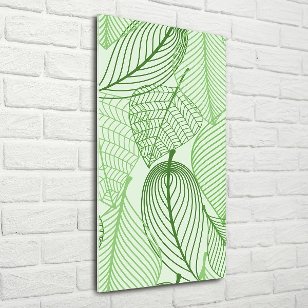 Print on acrylic Green leaves