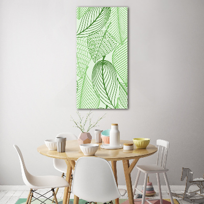 Print on acrylic Green leaves