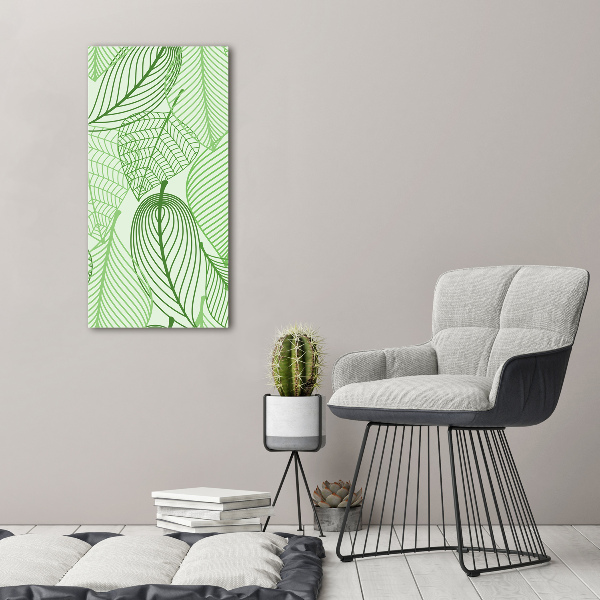 Print on acrylic Green leaves