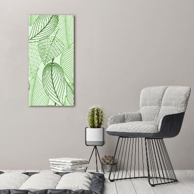 Print on acrylic Green leaves