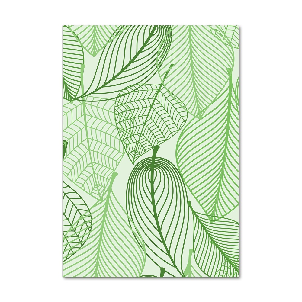 Print on acrylic Green leaves