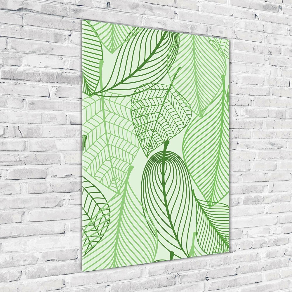 Print on acrylic Green leaves