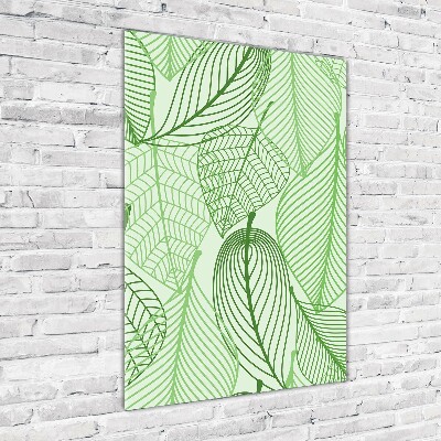 Print on acrylic Green leaves