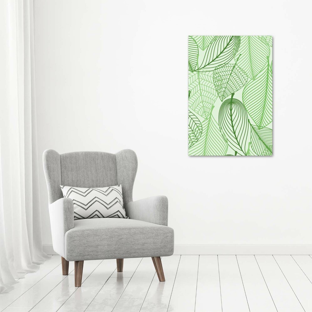 Print on acrylic Green leaves