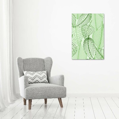 Print on acrylic Green leaves