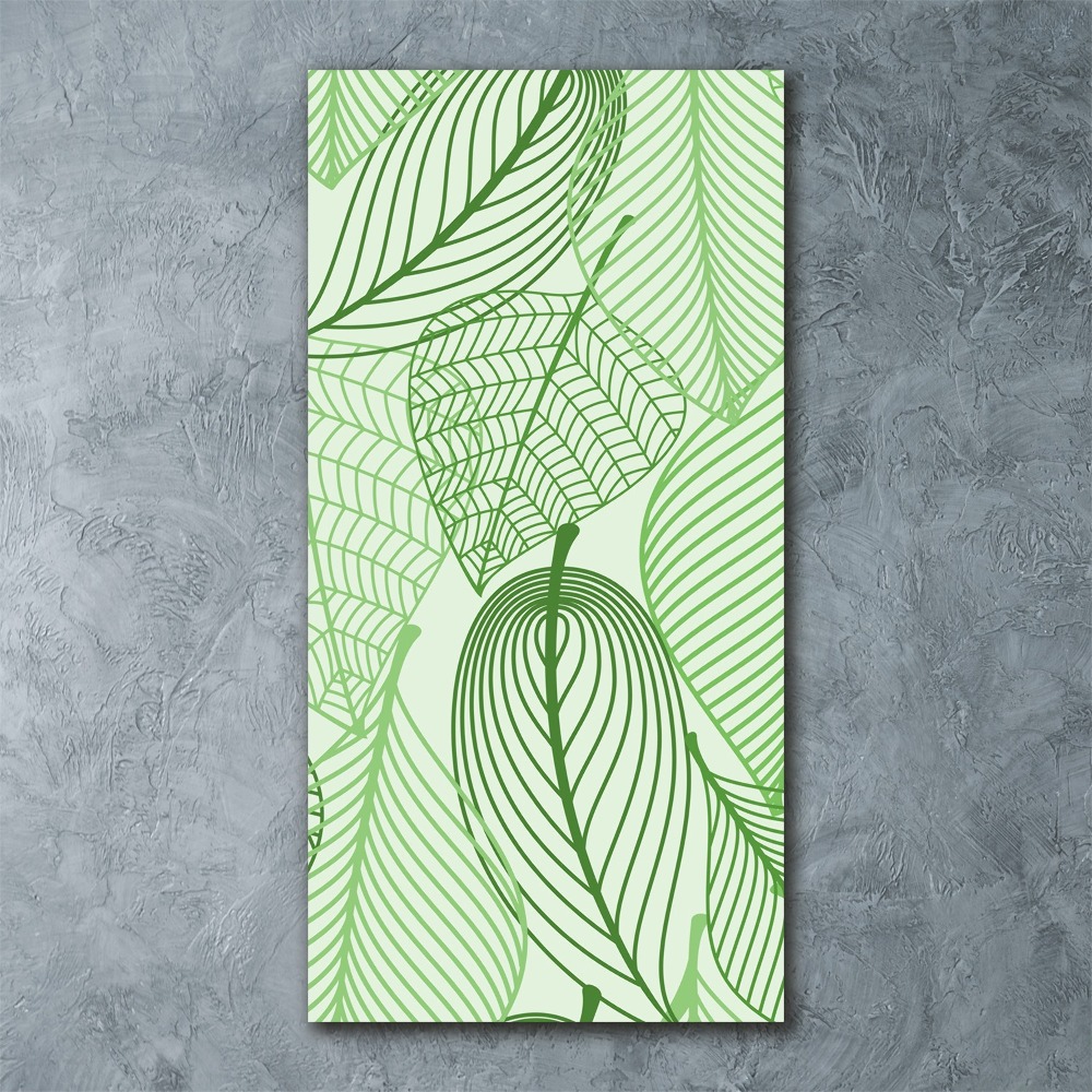 Print on acrylic Green leaves