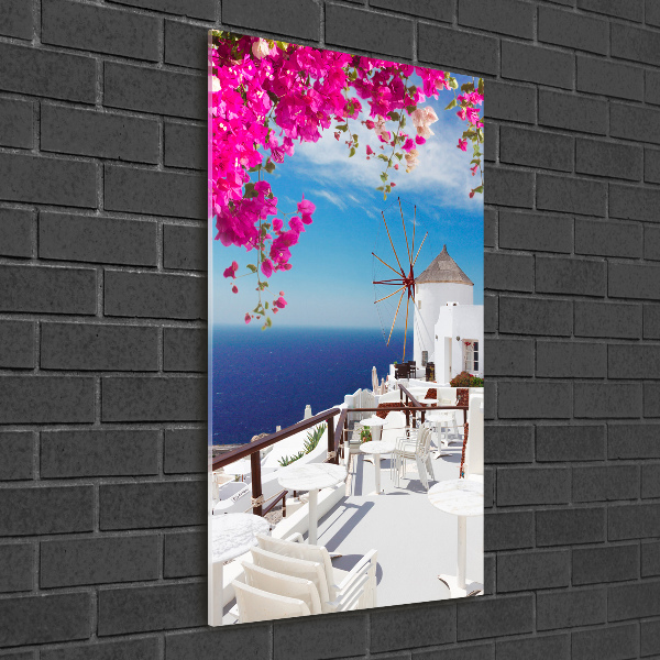 Wall art acrylic Santorini Greece