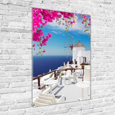 Wall art acrylic Santorini Greece