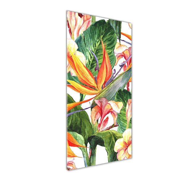 Wall art acrylic Hawaiian pattern