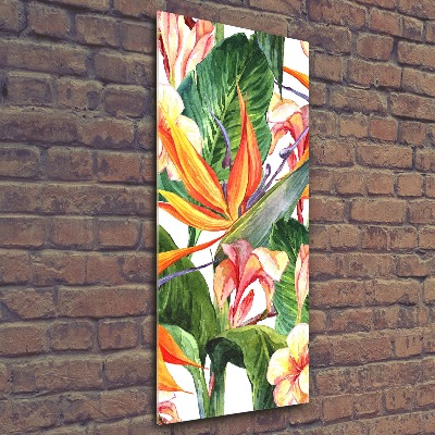 Wall art acrylic Hawaiian pattern