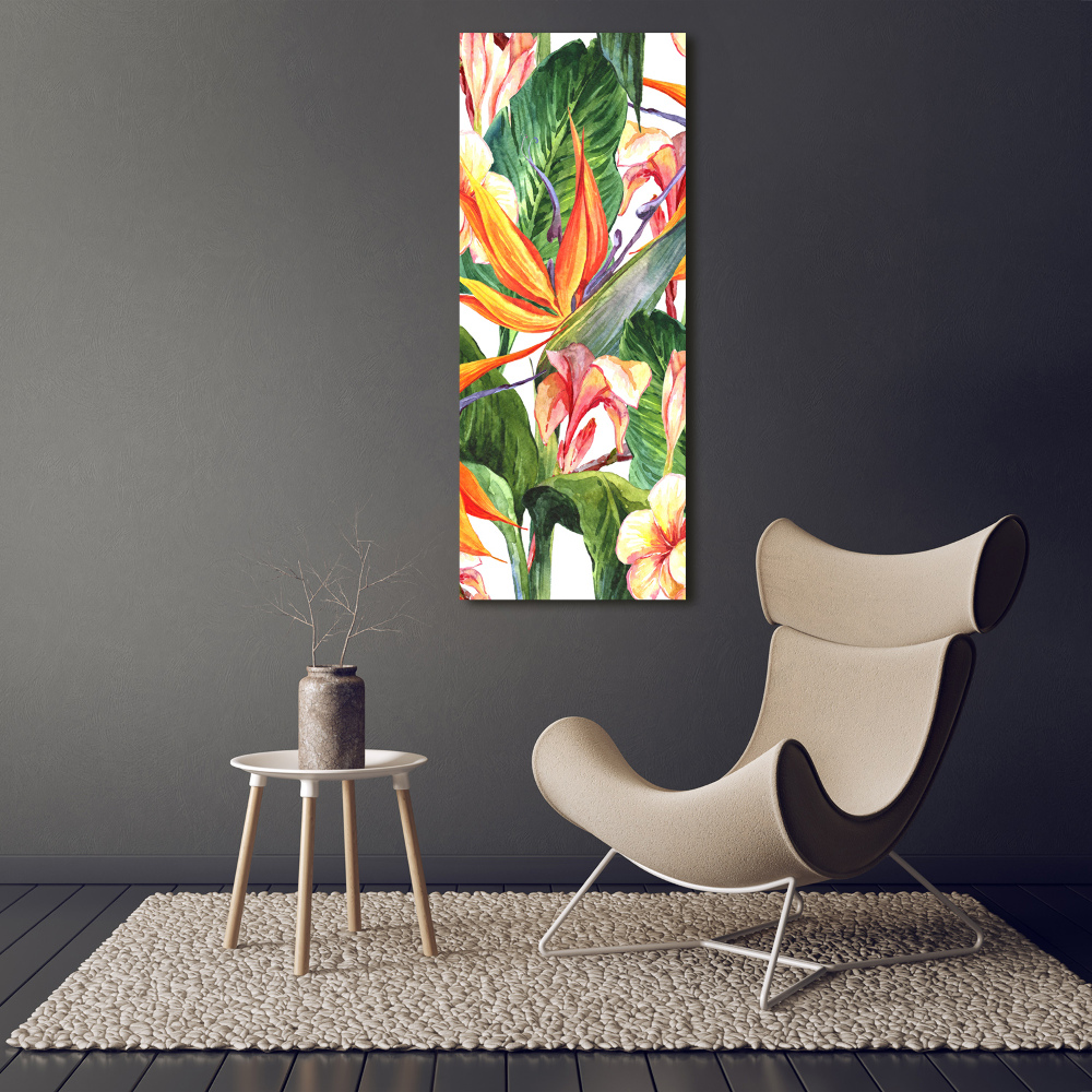 Wall art acrylic Hawaiian pattern