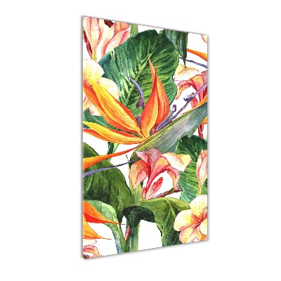 Wall art acrylic Hawaiian pattern