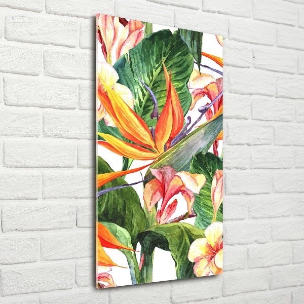 Wall art acrylic Hawaiian pattern