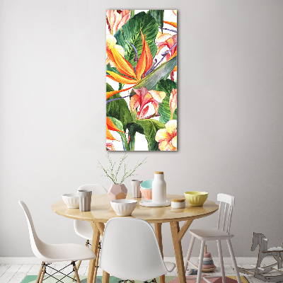 Wall art acrylic Hawaiian pattern