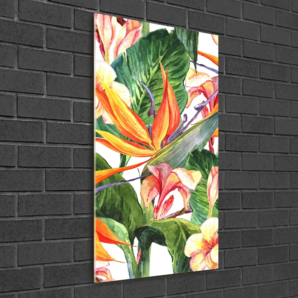 Wall art acrylic Hawaiian pattern