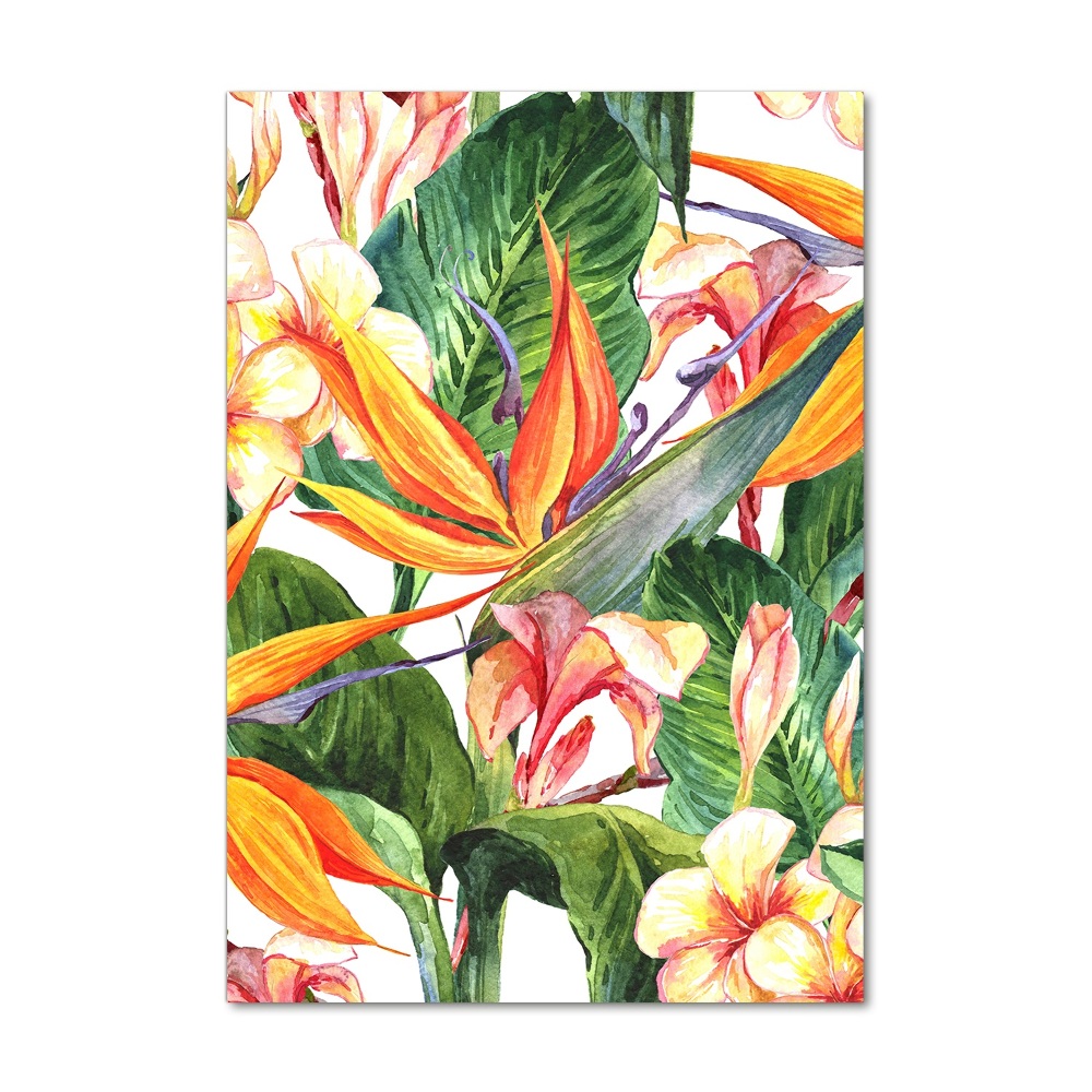 Wall art acrylic Hawaiian pattern