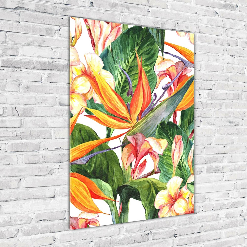 Wall art acrylic Hawaiian pattern