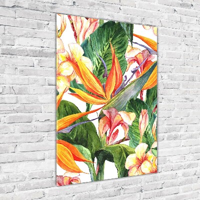 Wall art acrylic Hawaiian pattern