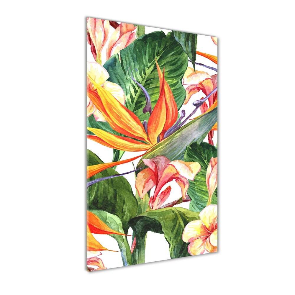 Wall art acrylic Hawaiian pattern