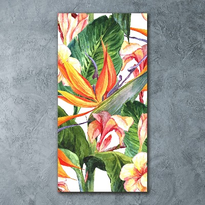 Wall art acrylic Hawaiian pattern