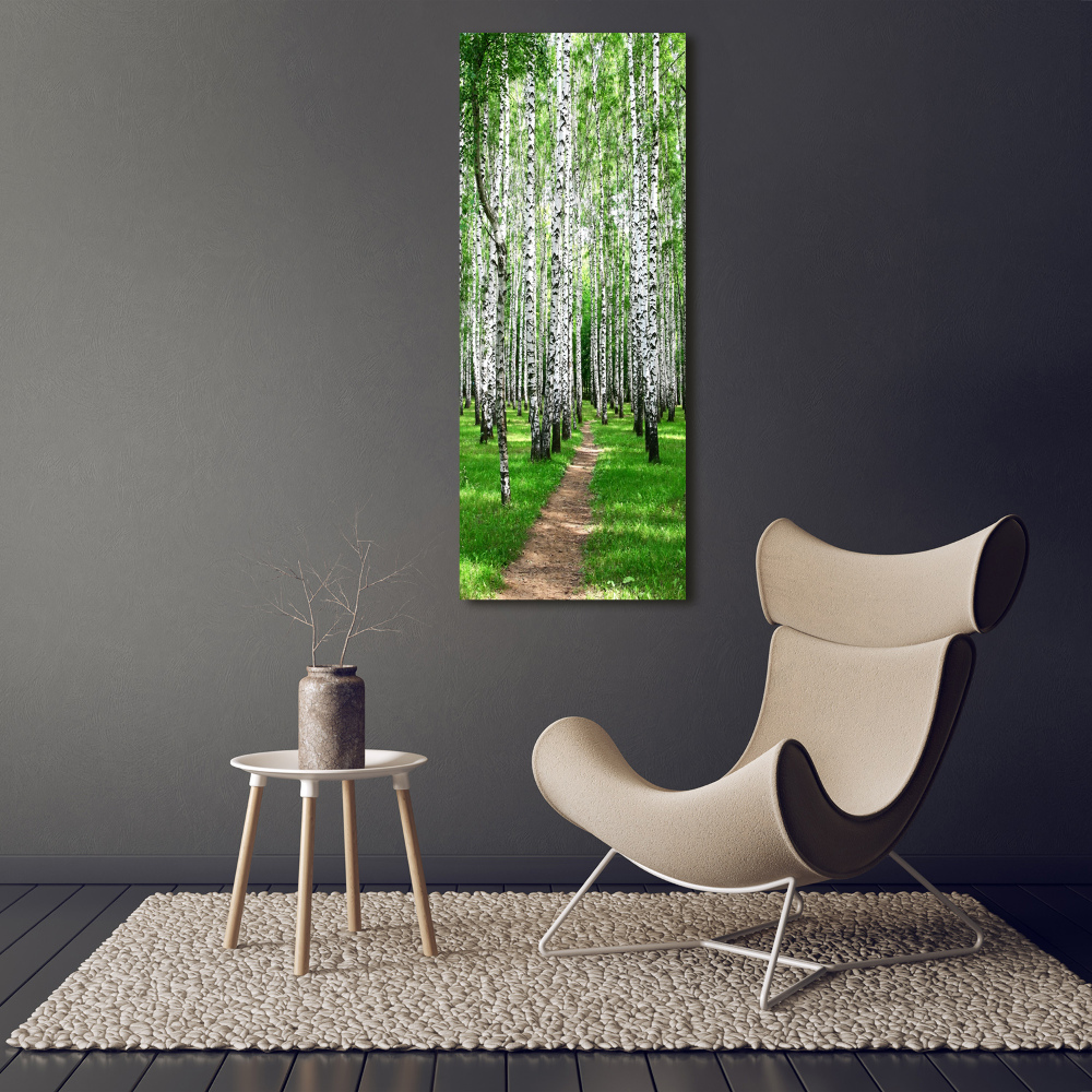 Print on acrylic Birch forest