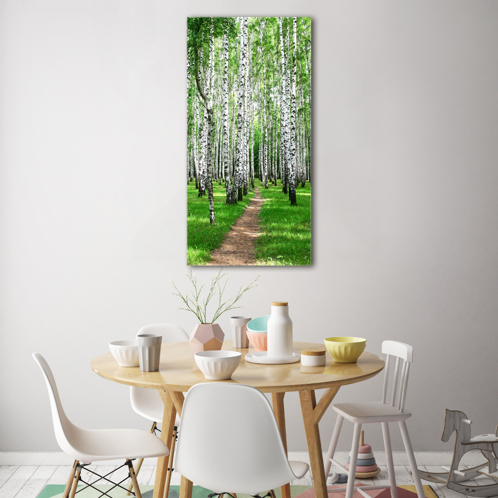 Print on acrylic Birch forest