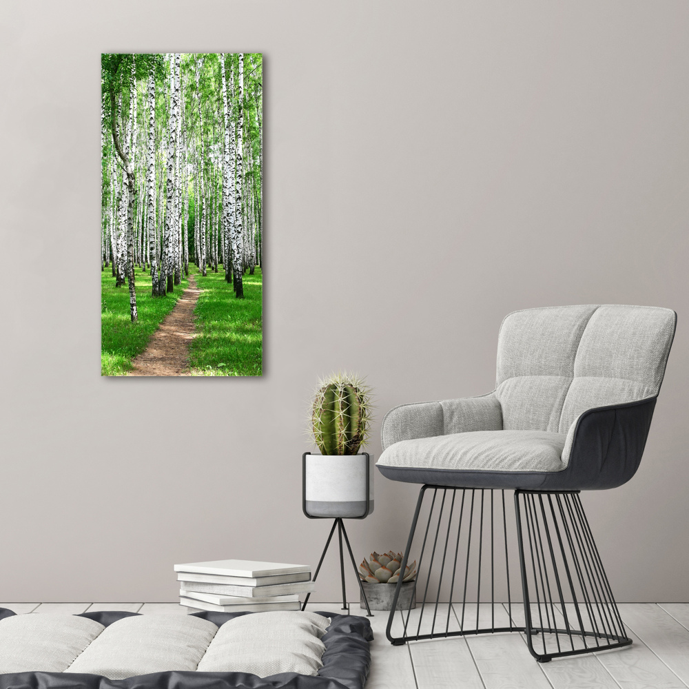 Print on acrylic Birch forest