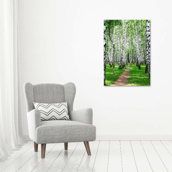 Print on acrylic Birch forest