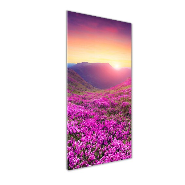 Wall art acrylic Rhododendron mountains