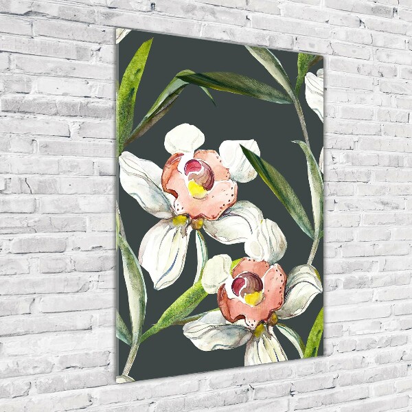 Print on acrylic Floral pattern