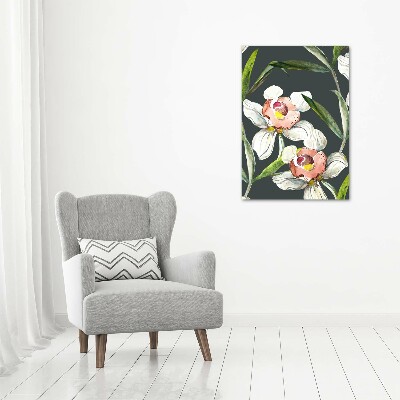 Print on acrylic Floral pattern