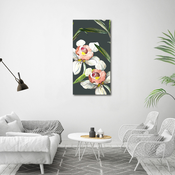 Print on acrylic Floral pattern